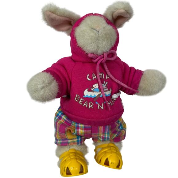 VTG 1990 Muffy Vanderbear Hoppy Vanderhare Camp Bear N Hare Plush - Picture 1 of 9